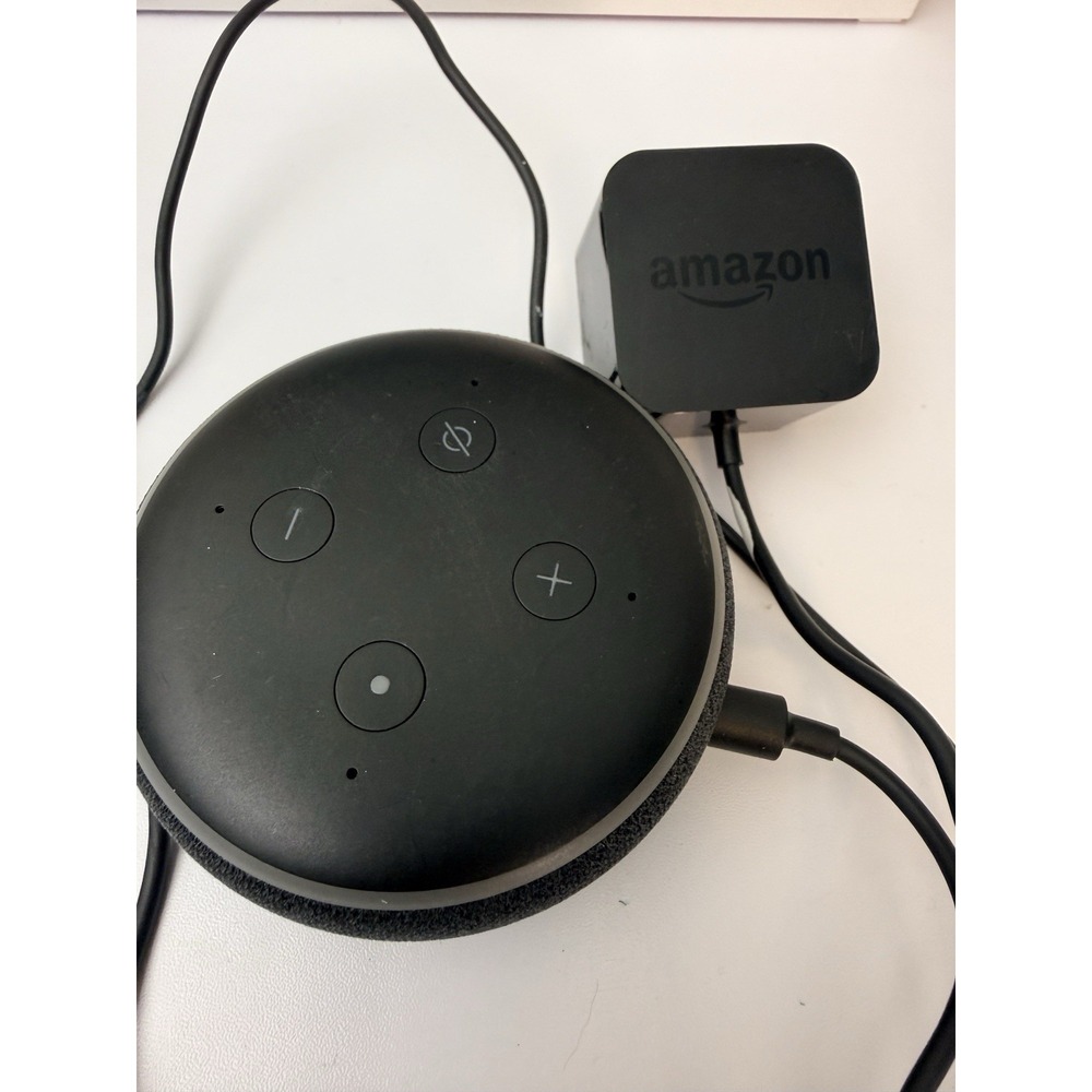 Amazon Echo Dot (3rd Gen) Smart Speaker Black C78MP8 w/ Power Adapter